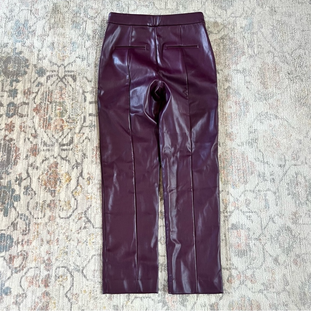 Ann Taylor Faux Leather High Rise Eva Ankle Pants - Picture 7 of 8